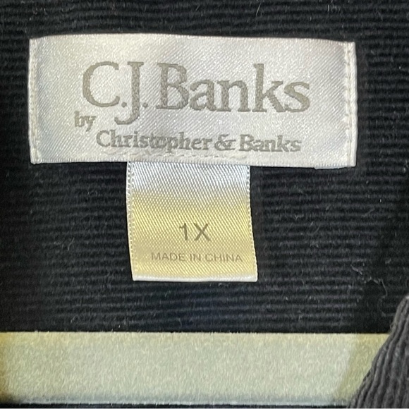 Christopher & Banks, Corduroy Fireworks Embroidered Jacket. Size 1X. - Picture 4 of 9